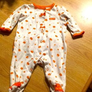 0-3 months baby’s first Halloween footie sleep and play